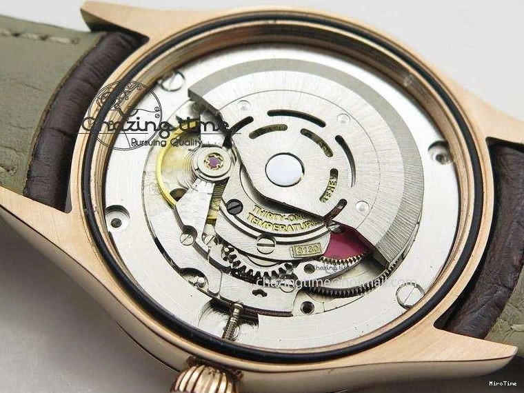 MiroTime 1219 Cellini 50505 RG Black Dial on Brown Leather Strap A2824 BP Maker Premium 4047